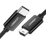 Muu telefoni lisavarustus Ugreen  Ugreen US242 USB-C (male) / mini USB (male) cable 1 m - black 