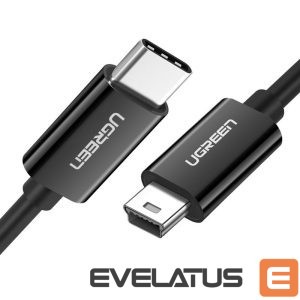 Muu telefoni lisavarustus Ugreen  Ugreen US242 USB-C (male) / mini USB (male) cable 1 m - black 