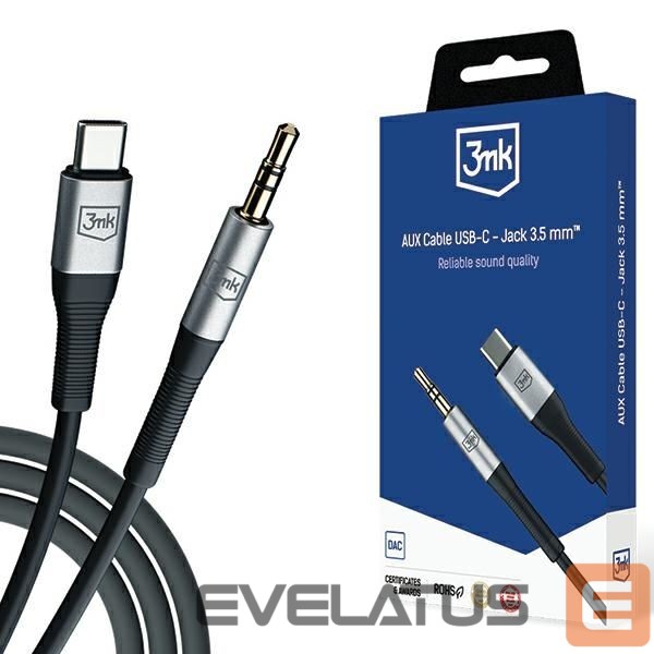 Kaabel 3MK 3MK Kabel AUX USB-C - Jack 3,5 mm 1m
