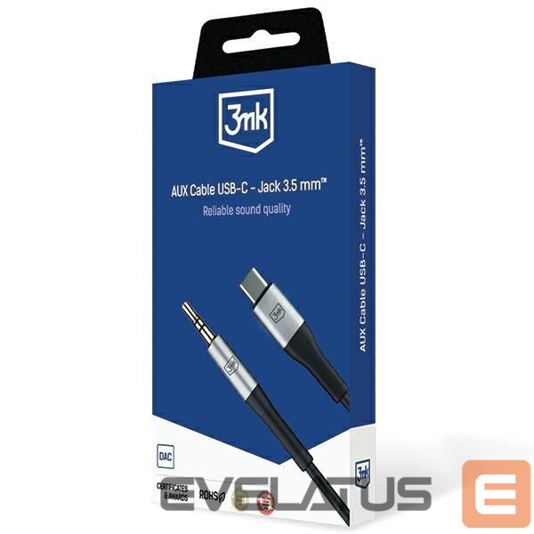 Kaabel 3MK 3MK Kabel AUX USB-C - Jack 3,5 mm 1m