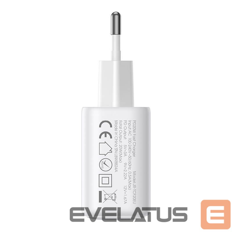Adaptrid Joyroom Jayroom JR-TCF20 PD20W EU network charger (white)
