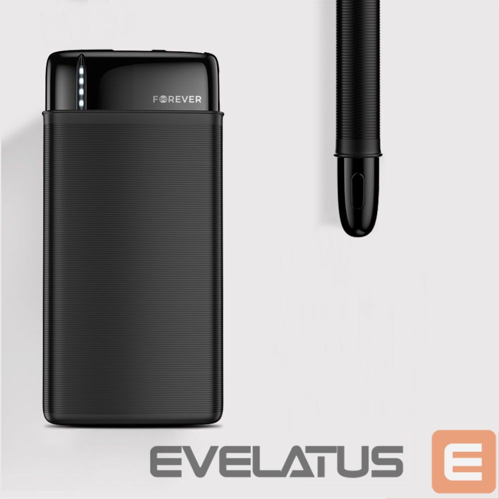 Väline aku Forever Forever power bank TB-100M 10000 mAh black