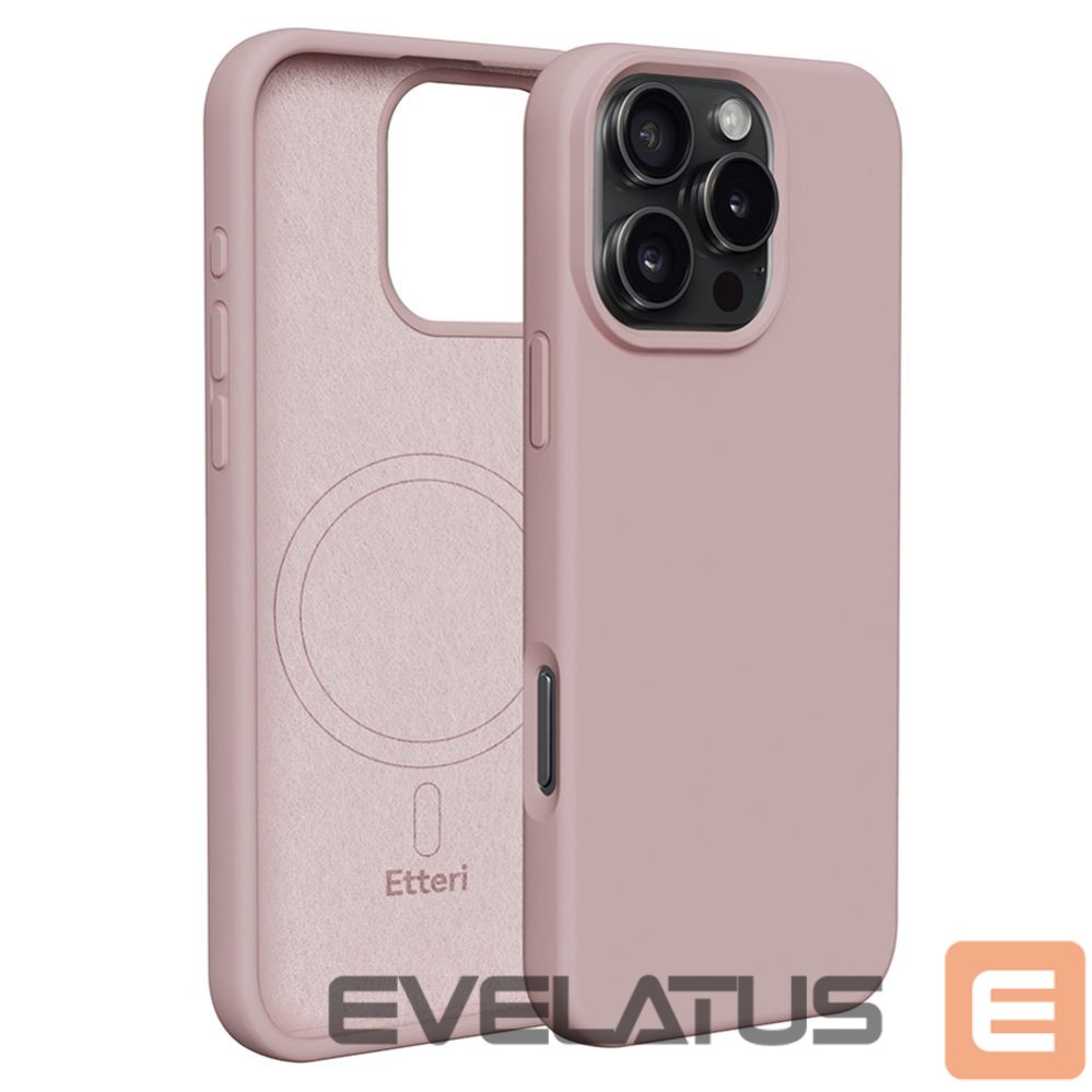 Tagakaaned etteri Etteri Silicone Mag case for iPhone 16 Pro 6,3" light pink