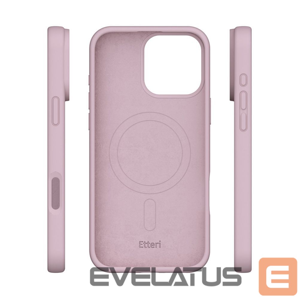 Tagakaaned etteri Etteri Silicone Mag case for iPhone 16 Pro 6,3" light pink