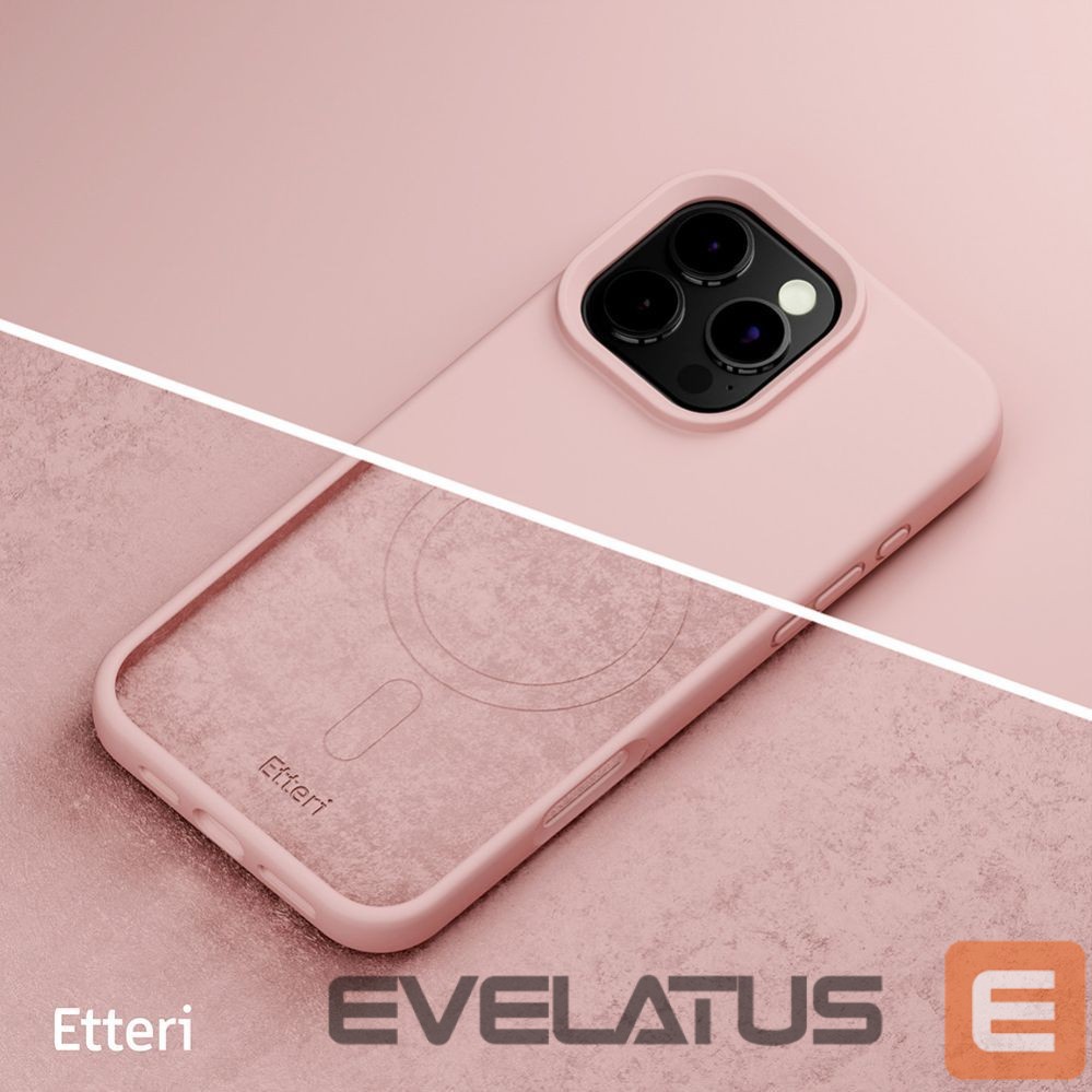 Tagakaaned etteri Etteri Silicone Mag case for iPhone 16 Pro 6,3" light pink