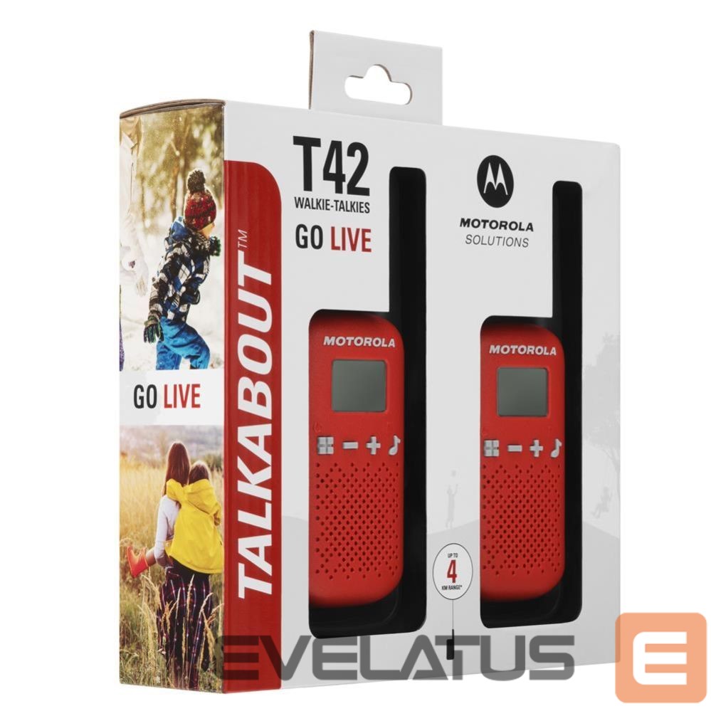 Raadio Motorola Motorola Talkabout T42 twin-pack red