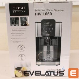 Veekeetja Caso  SALE OUT.  01884 HW 1660 Turbo Hot water dispenser, Power 2600 W, Capacity 4 L, Black/Stainless Steel |  | Turbo Hot Water Dispenser | HW 1660 | Water Dispenser | 2600 W | 4 L | Plastic/Stainless Steel | Black/Stainless Steel | DAMAGED PACKAGING 