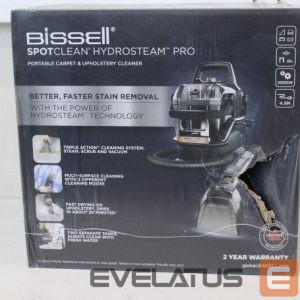Tolmuimeja Bissell  SALE OUT.  SpotClean HydroSteam Pro |  | Portable Carpet and Upholstery Cleaner | SpotClean HydroSteam Pro | Corded operating | Washing function | 1000 W | - V | Black | Warranty 24 month(s) | DAMAGED PACKAGING 