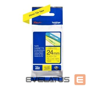 Tarvikud ja tarvikud Brother  | TZe-651 Laminated Tape | Black On Yellow | TZe | 8 m | 2.4 cm 