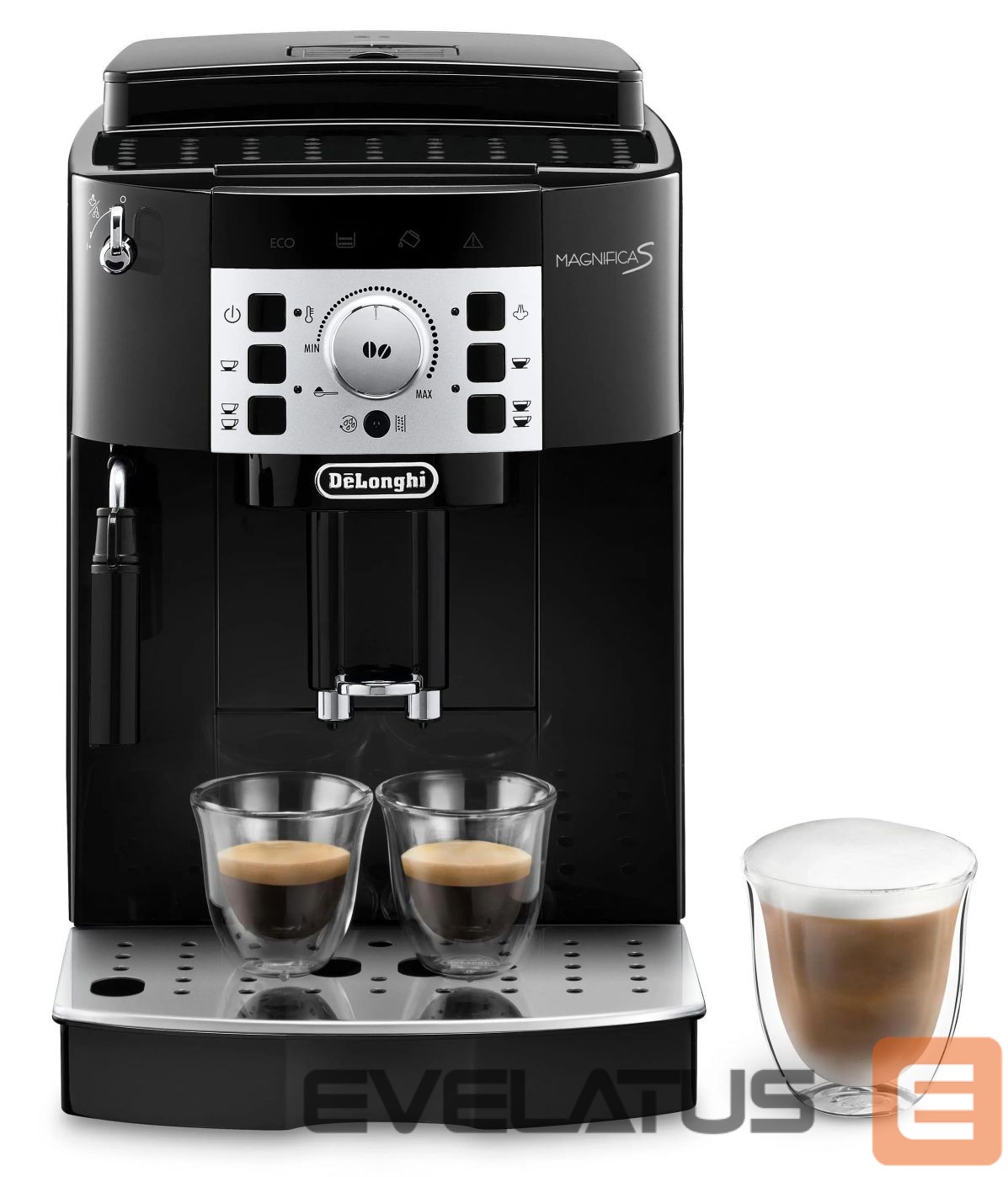 Muud väikesed kodumasinad DeLonghi | Coffee Maker | ECAM22.115.B Magnifica S | Pump pressure 15 bar | Built-in milk frother | Automatic | 1450 W | Black