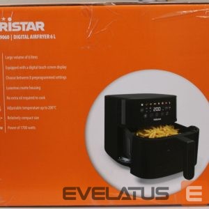 Lauagrillid Tristar  SALE OUT.  FR-9060 Digital Airfryer, 6 L, Digital LED touchscreen, 1700 W, Black |  Digital Airfryer | FR-9060 | Power 1700 W | Capacity 6 L | Black | Hot air technology | DAMAGED PACKAGING 