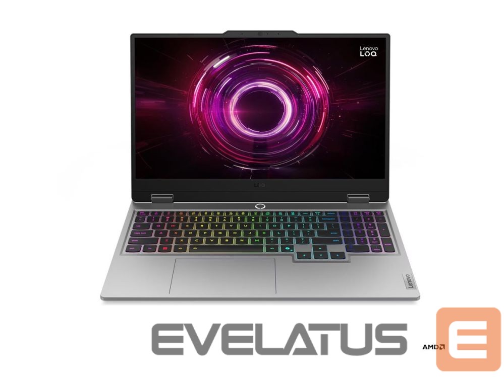 Sülearvuti Lenovo LOQ 15AHP10 AMD | Luna Grey | 15.6 " | IPS | FHD | 1920 x 1080 pixels | Anti-glare | AMD Ryzen 7 | 250 | 16 GB | SODIMM DDR5 | Solid-state drive capacity 512 GB | NVIDIA GeForce RTX 5060 | GDDR7 | 8 GB | Windows 11 Home | 802.11ax | Bluetooth version 5.3 | Keyboard language Nordic | Keyboard backlit | Warranty 24 month(s) | Battery warranty 12 month(s)