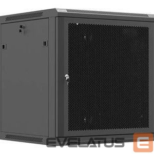Muud kaubad Lanberg  Wall mounted installation cabinet 19"12U 600X600, Black perforated door (Flat pack) | 