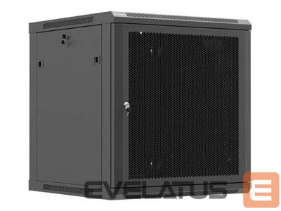Muud kaubad Lanberg Wall mounted installation cabinet 19"12U 600X600, Black perforated door (Flat pack) |