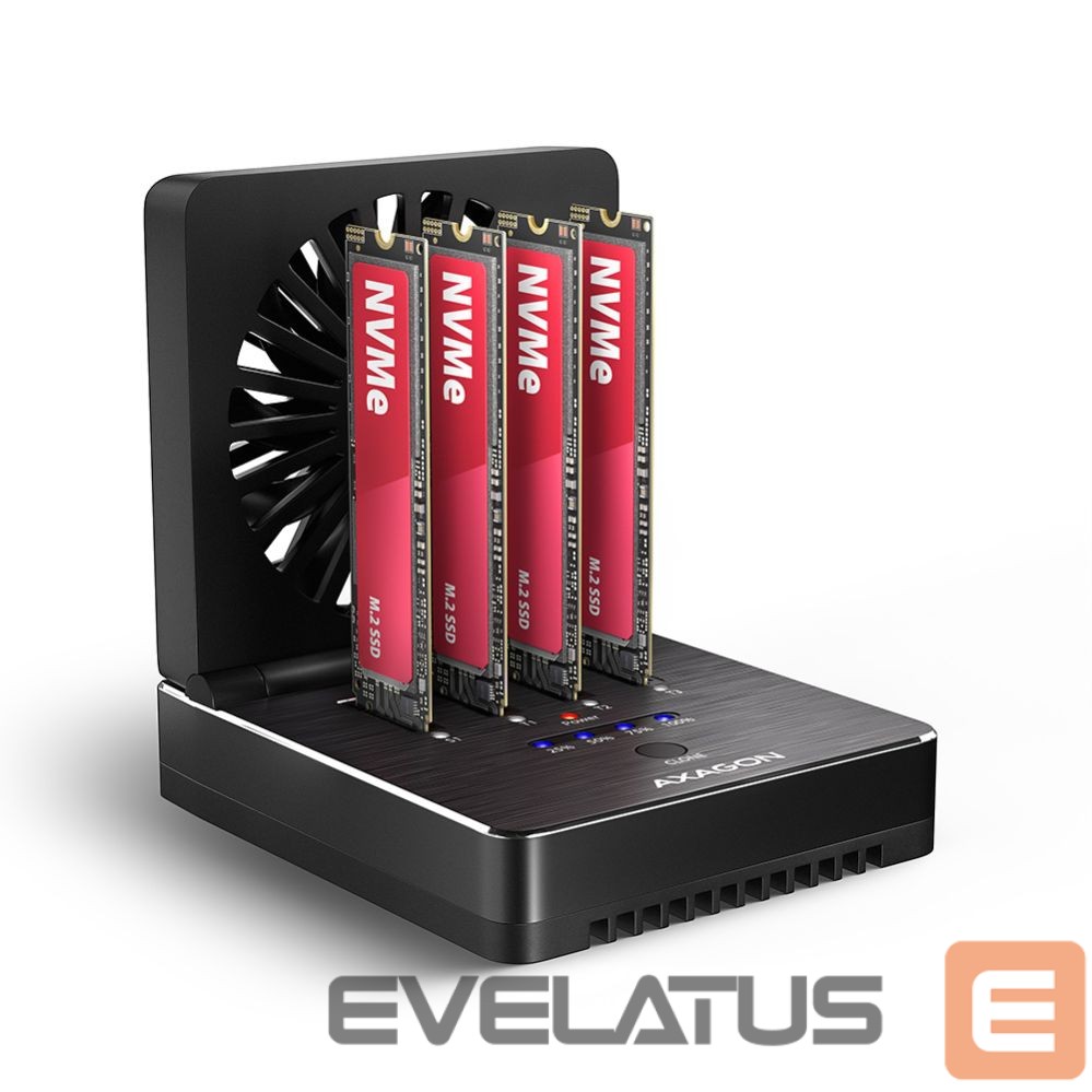 Muu arvutitarvik Axagon ADSA-M2C44 USB4 docking station for 4x M.2 NVMe SSDs with disk cloning function without a PC