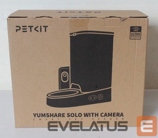 Kariloomade jaoks PETKIT SALE OUT. P571 (D4H) YumShare Solo Feeder with camera | Feeder with Camera | P571 YumShare Solo | Capacity 3 L | White | USED, SCRATCHED ON BOWL, DIRTY | 24 month(s)