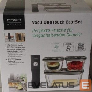 Muud väikesed kodumasinad Caso  SALE OUT.  Vacu OneTouch Vacuum sealer Eco-Set | Black | DEMO 