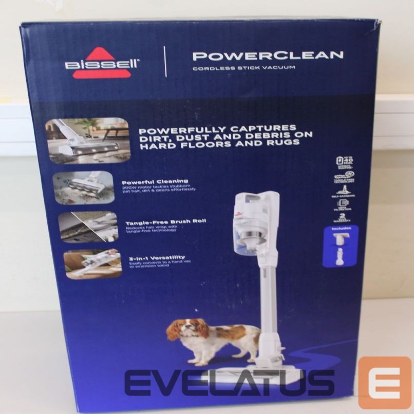 Tolmuimeja Bissell SALE OUT. Stick Vacuum | PowerClean | Cordless operating | 200 W | Operating time (max) 40 min | Warm White/Gray/Sparkling Silver | Warranty 24 month(s) | USED, DIRTY, SCRATCHES, MISSING INNER PACKAGING
