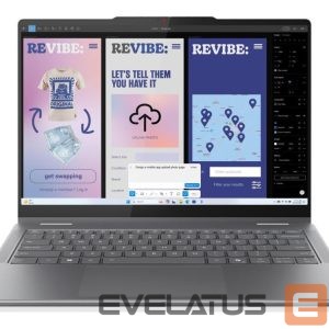 Sülearvuti Lenovo  | Yoga 7 2-in-1 14ILL10 Intel | Luna Grey | 14 " | OLED | Touchscreen | WUXGA | 1920 x 1200 pixels | Intel Core Ultra 7 | 256V | 16 GB | Soldered LPDDR5X | Solid-state drive capacity 512 GB | Intel Arc Graphics 140V | Windows 11 Home | 802.11be | Bluetooth version 5.4 | Keyboard language English | Keyboard backlit | Warranty 24 month(s) | Battery warranty 12 month(s) 