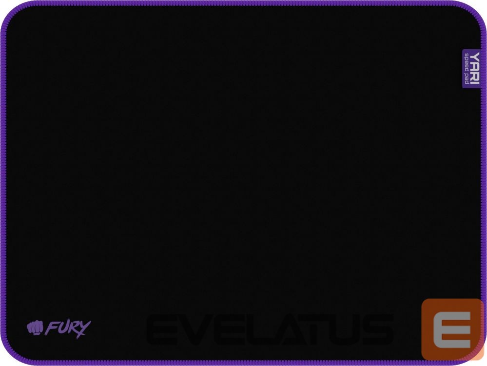 Arvutihiir Fury Yari Speed L | Mouse pad | 300 x 400 mm | Black/Purple
