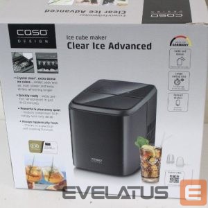 Muud väikesed kodumasinad Caso  SALE OUT.  Ice Cube Maker | Clear Ice Advanced | Power 130 W | Capacity 1.5 L | Matt Black | UNPACKED, SMALL SCRATCHED  ON TOP, MISSING INNER PACKAGING 