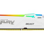 Operatiivmälu DDR4 Kingston  KF564C32BWEA-16 16GB 6400MT/s DDR5 CL32 DIMM FURY Beast White RGB EXPO | 