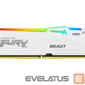 Operatiivmälu DDR4 Kingston  KF564C32BWEA-16 16GB 6400MT/s DDR5 CL32 DIMM FURY Beast White RGB EXPO | 