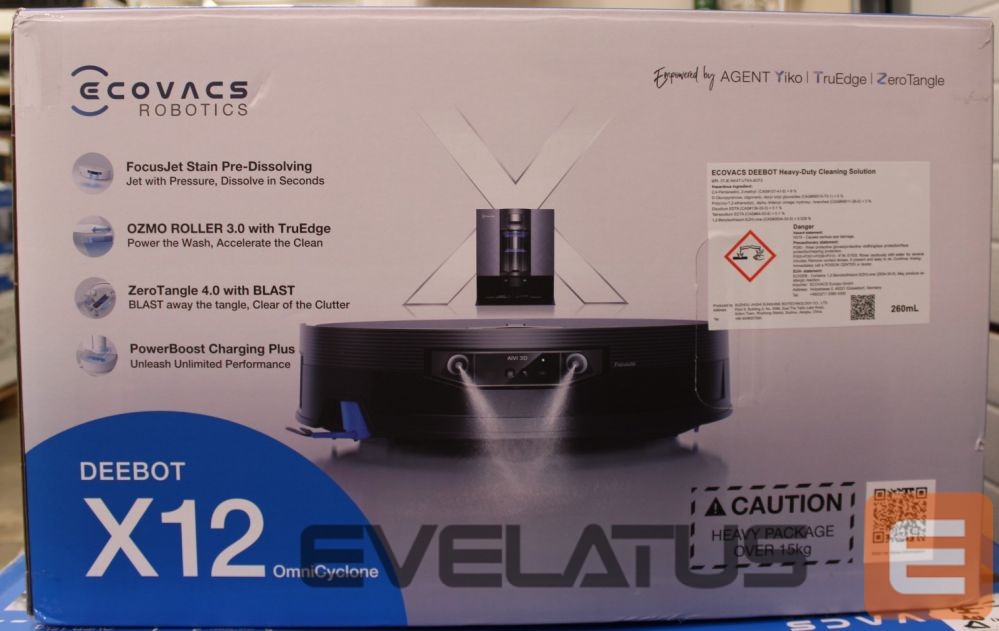 Tolmuimeja Ecovacs SALE OUT. DEEBOT X12 OmniCyclone Vacuum cleaner, Robot, Wet&Dry, TruEdge 3.0, AIVI 3D 3.0, Brown | Robot Vacuum Cleaner | DEEBOT X12 OmniCyclone | Wet&Dry | Li-Ion | 4000 mAh | Dust capacity 0.25 L | 22000 Pa | Brown | SCRATCHED ITEM, DEMO