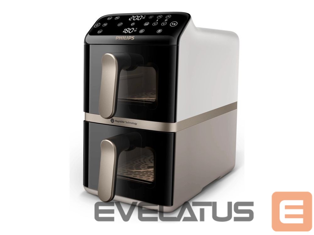 Lauagrillid Philips Airfryer, Dual Basket | NA462/80 4000 Series | Capacity 10 L | Power 2750 W | RapidAir | Silk White/Beige