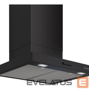 Integreeritav õhupuhasti Bosch  DWB65CC60 Wall-mounted Extractor Hood, B, Width 60 cm, Max extraction power in intensive mode 594 m3/h, Matte Black | 