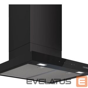 Integreeritav õhupuhasti Bosch  DWB67DN60 Wall-mounted Extractor Hood, A, Width 60 cm, Max extraction power in intensive mode 699 m3/h, Matte Black | 