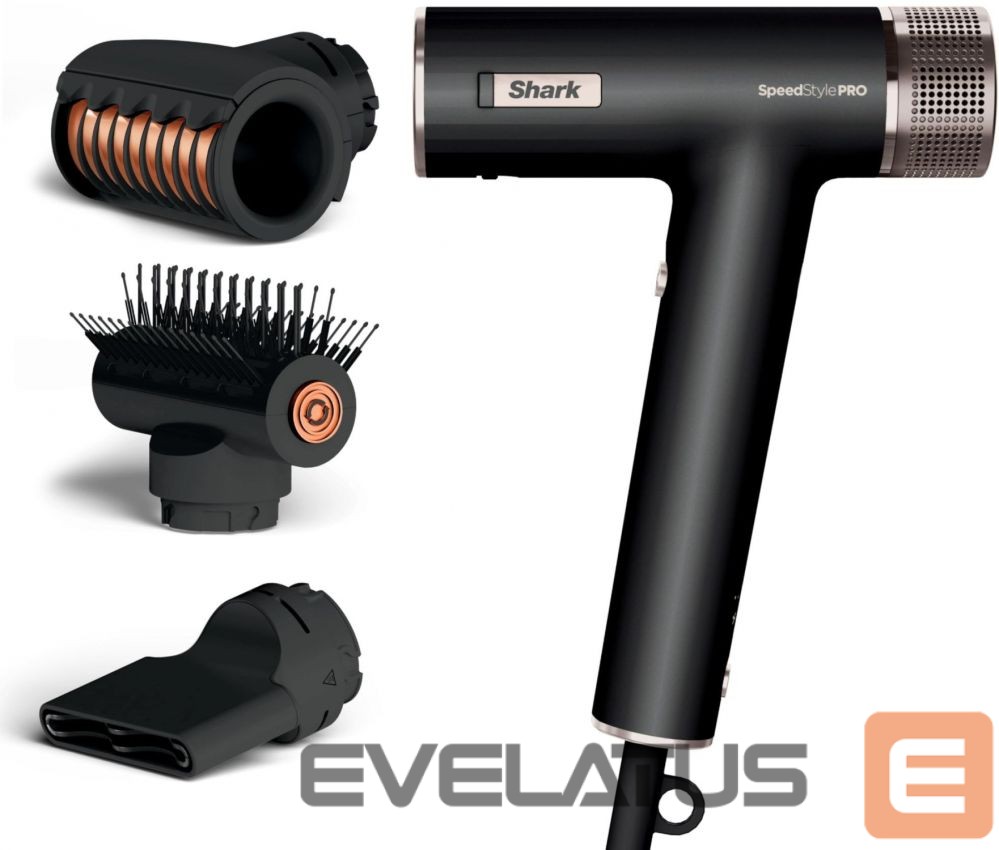 Tervishoid Shark SpeedStyle Pro 3-in-1 1750 W black - Hair dryer |