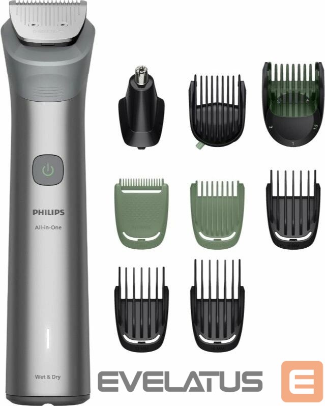 Juukselõikur Philips All-in-One Hair trimmer | MG5931/15 Series 5000 | Cordless | Number of length steps 13 | Step precise 0.5 mm | Light gray