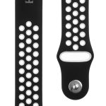 Rihm Tactical  22mm Double Silicone Watch Strap and Watch Band Black White