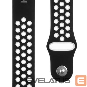 Rihm Tactical  22mm Double Silicone Watch Strap and Watch Band Black White