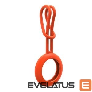 Nutika sildi tarvik iLike  AirTag Silicone Keychain Loop Case Orange