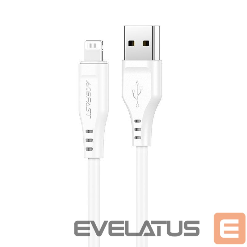 Kaabel Acefast Apple Lightning to USB 1.2m 2.4A MFI Cable White