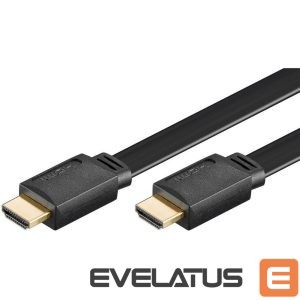 Kaabel Goobay - High Speed HDMI flat-cable with Ethernet 1 m Black