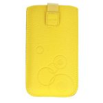 Universaal mobiiltasku iLike Universal Leather Pocket Case XL Yellow