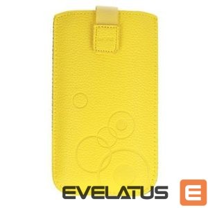 Universaal mobiiltasku iLike Universal Leather Pocket Case XL Yellow