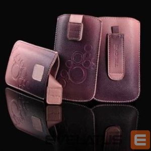 Universaal mobiiltasku iLike Universal Leather Pocket Case M Dark Pink