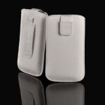 Universaal mobiiltasku iLike Universal Leather Pocket Case XS White