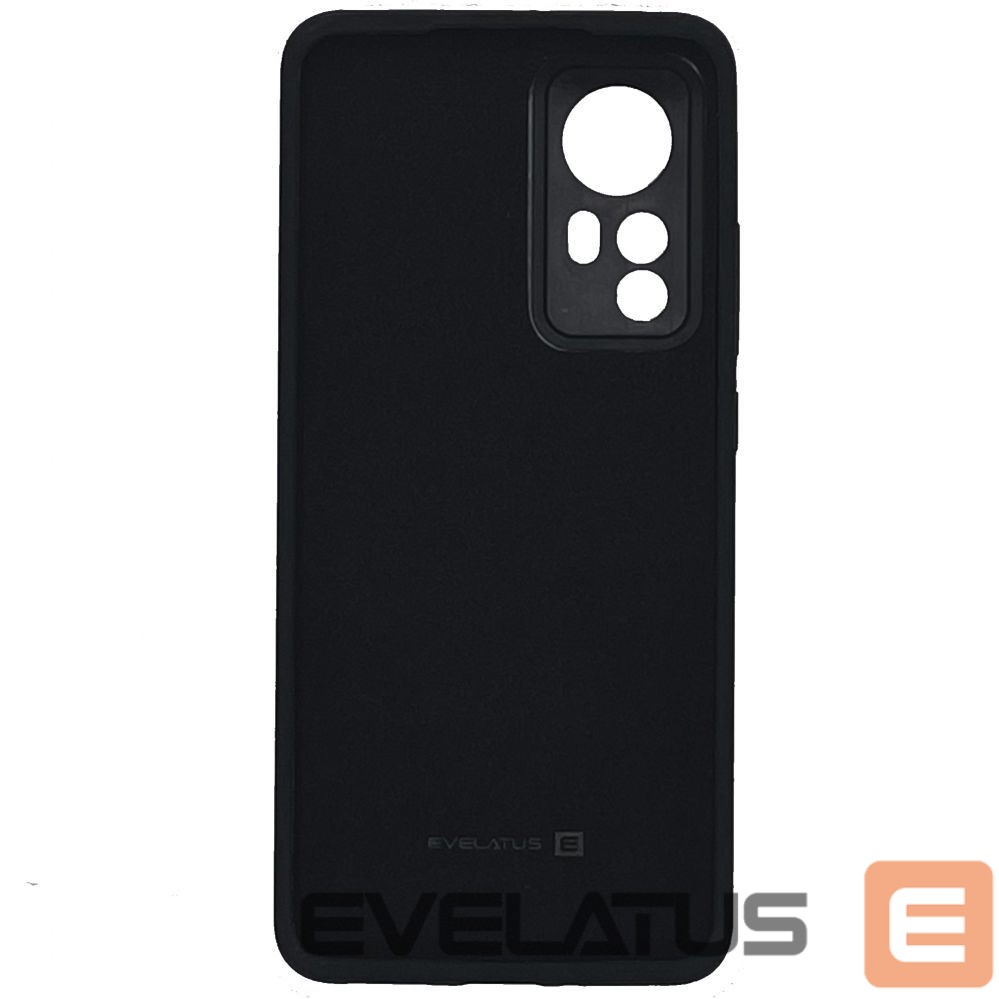 Tagakaaned Evelatus Xiaomi 12/12x Premium Soft Touch Silicone Case Black
