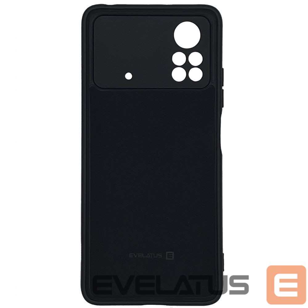 Tagakaaned Evelatus Xiaomi Poco X4 Pro 5G Premium Soft Touch Silicone Case Black