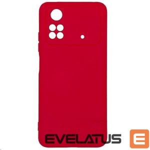 Tagakaaned Evelatus Xiaomi Poco X4 Pro 5G Premium Soft Touch Silicone Case Red