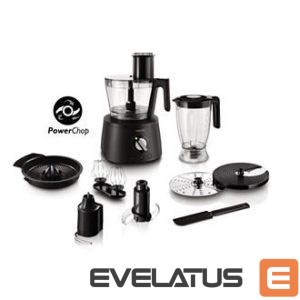 Mikserid ja blenderid Philips  Avance Collection Food processor Black, 1000 W, Number of speeds 12, 2.2 L 