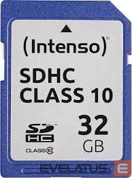 Muu arvutitarvik Intenso  MEMORY SDHC 32GB C10/3411480 