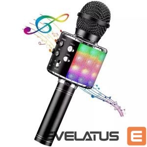Mikrofon iWear  M85 Karaoke Kids & Adult Fun Effect Microphone with Speakers & Recod Micro SD USB Bluetooth 