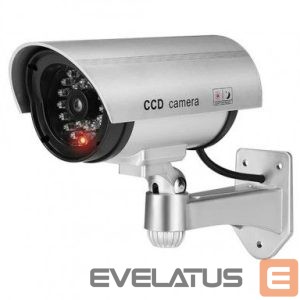 Videokaamera iWear  IR1 CCTV IR Outdoor Home Security Duymmy Fake Camera with flashing red light 2x AA battery Sil 