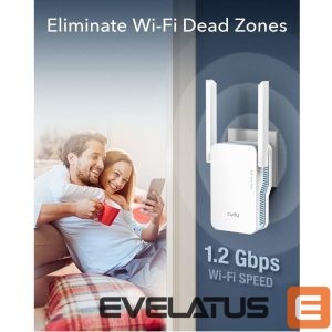 Ruuterid Cudy  RE1200 MeshFlex AC1200 WiFi Mesh Repeater Dual Band AP Mode WPS Signal Light Cudy App White 